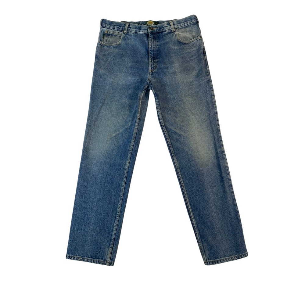 Cabela's Outdoor Gear Straight Jeans Men 38X32 Blue Denim Cotton Mid Rise Travel
